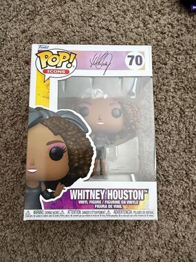 Funko Pop! Icons Whitney Houston Figure - Purple & Brown